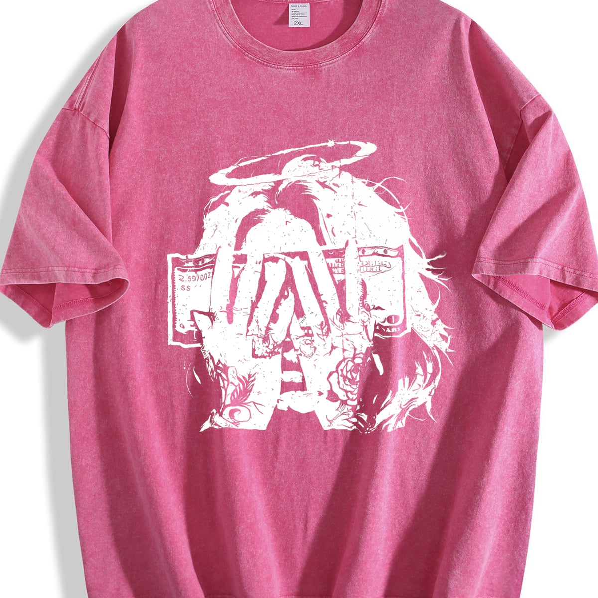 Money Angel Rose Vintage Washed T-Shirt product image 7