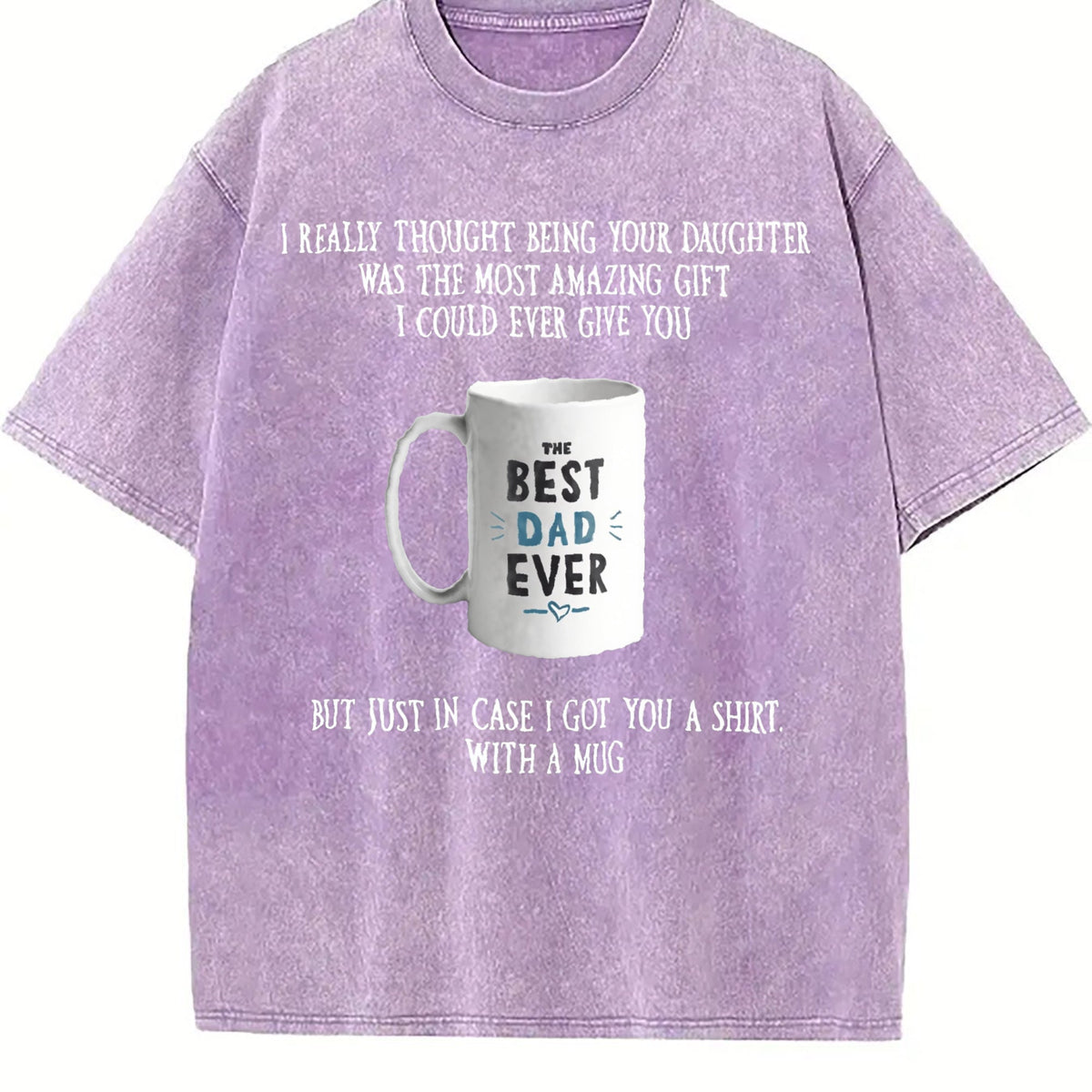 Funny Father's Day From Daughter Vintage Washed T-Shirt product image 6