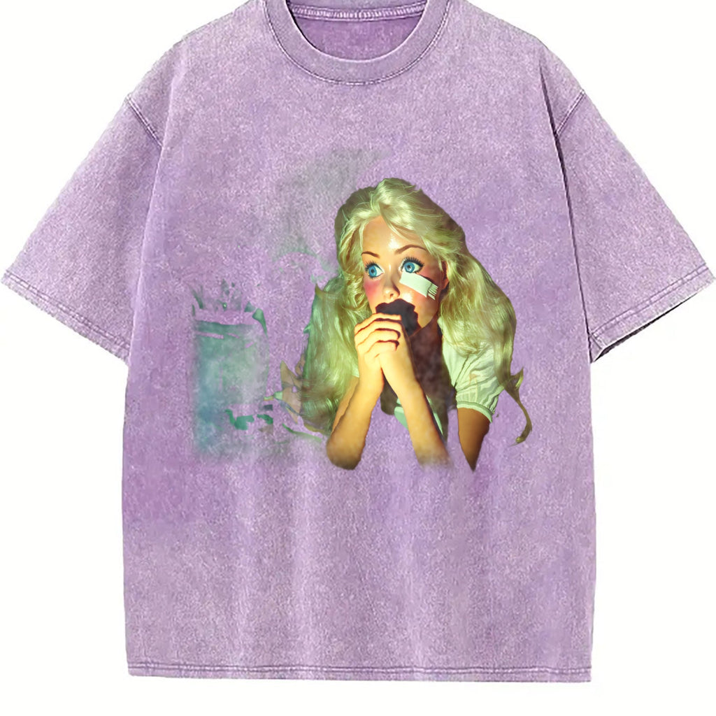 Doll with Mint Hair and a Snack Vintage Washed T-Shirt product image 6