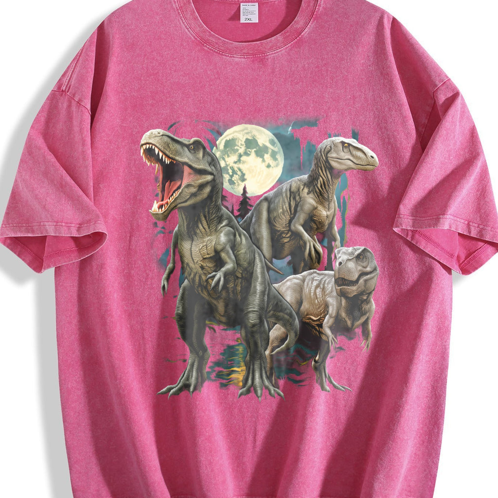 T-rex Dinosaur 90s Vintage Washed T-Shirt product image 7