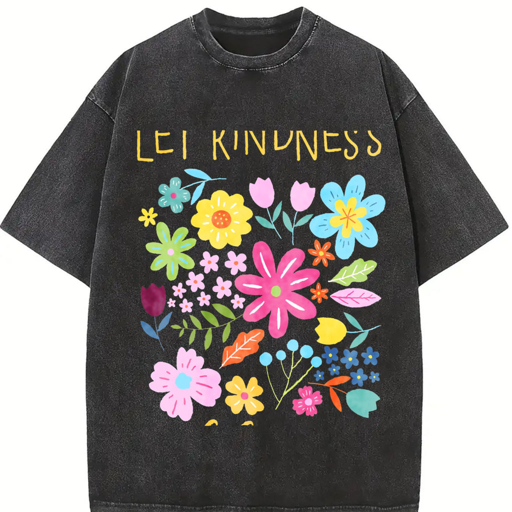 Let Kindness Bloom Vintage Washed T-Shirt product image 2