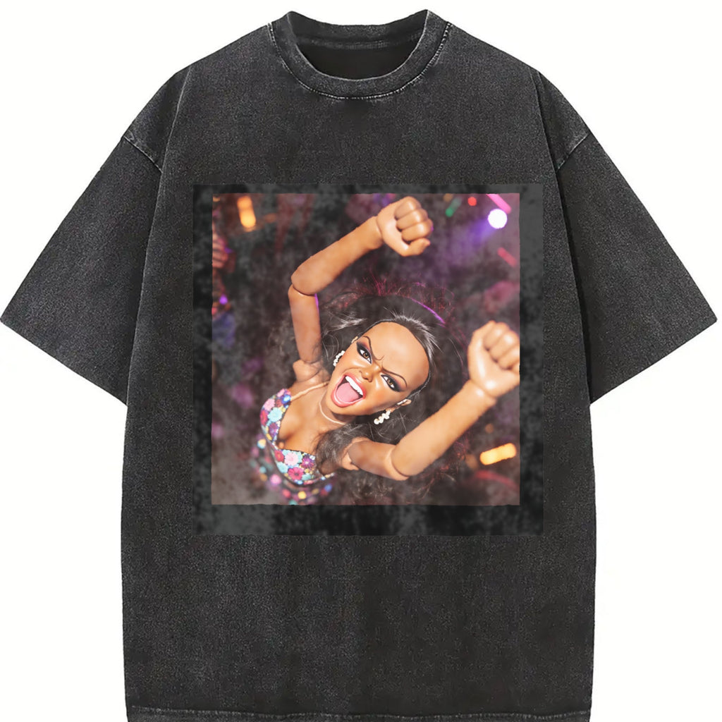 Doll Dancing at a Party Vintage Washed T-Shirt product image 2