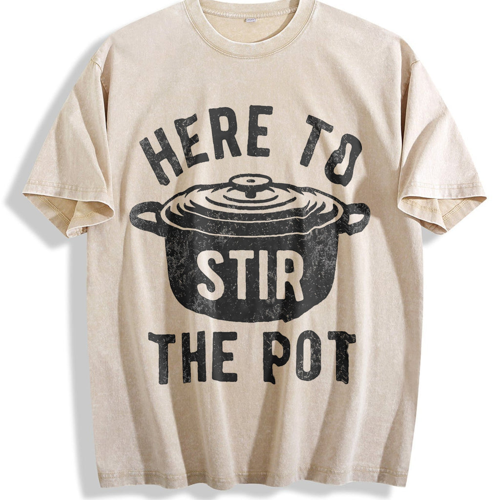 Here To Stir The Pot Funny Thanksgiving Dinner Cooking product image 1