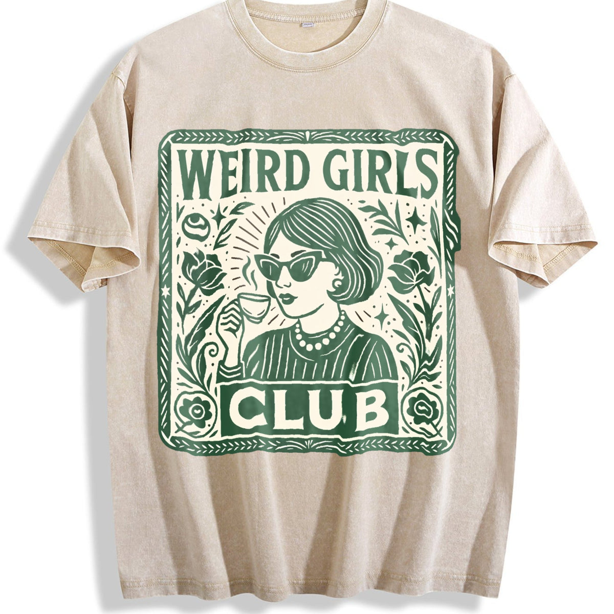 Weird Girls Club Vintage Washed T-Shirt product image 1