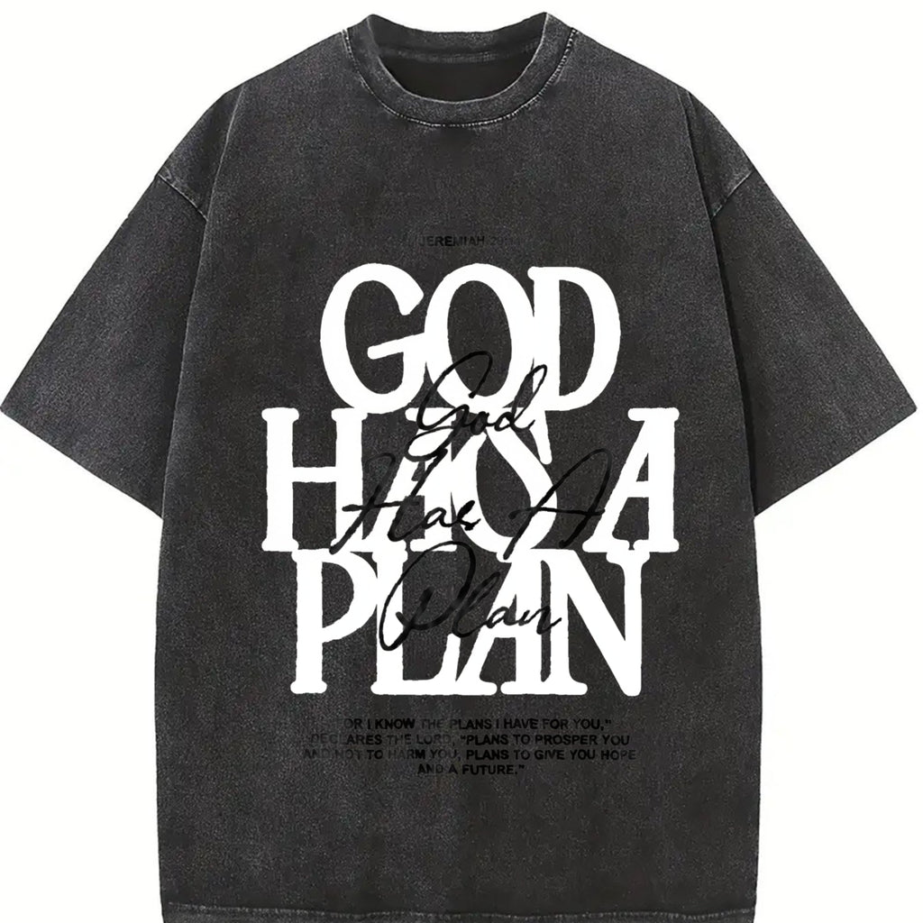 Christian - God Has A Plan Jeremiah 29:11 Vintage Washed product image 2