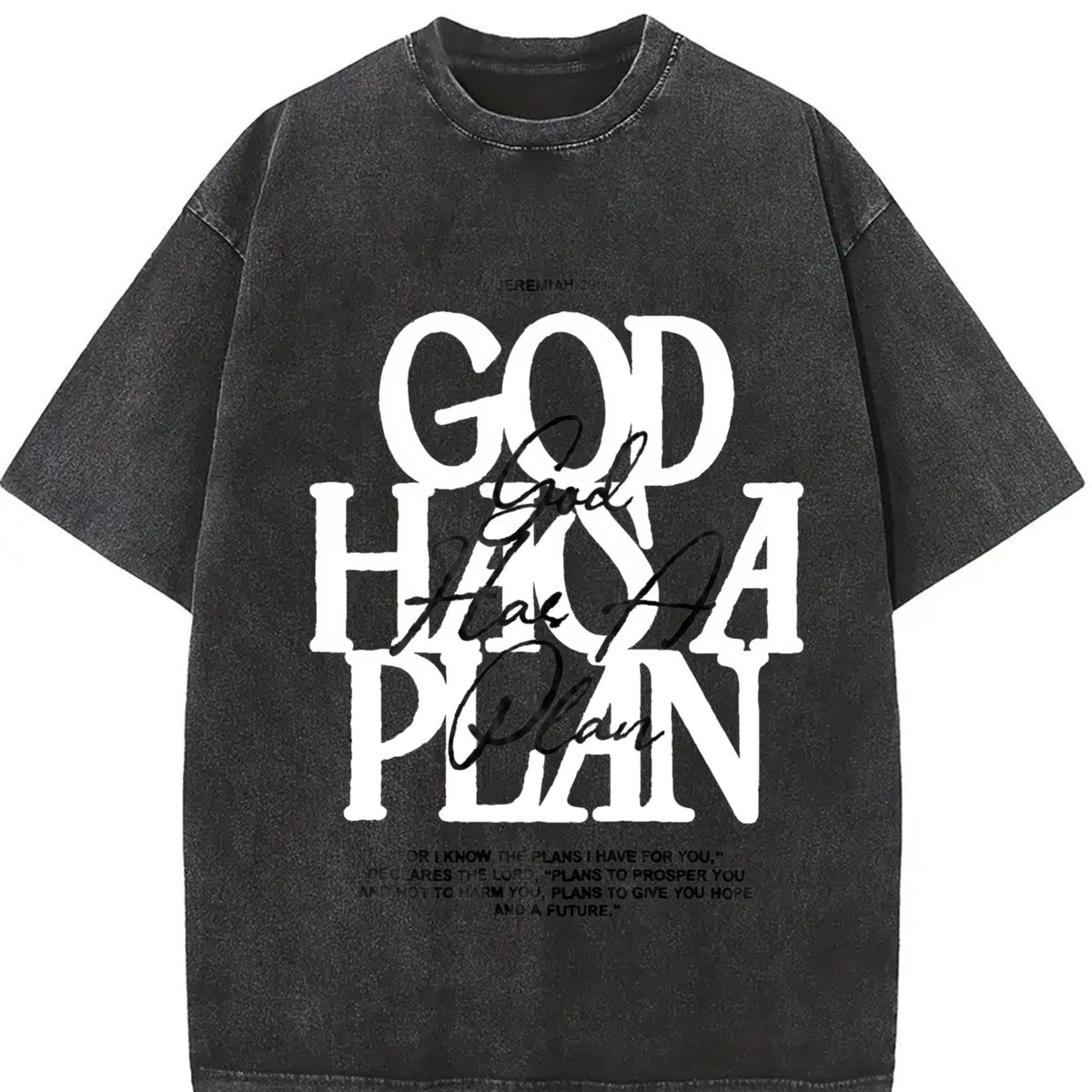 Christian - God Has A Plan Jeremiah 29:11 Vintage Washed product image 2