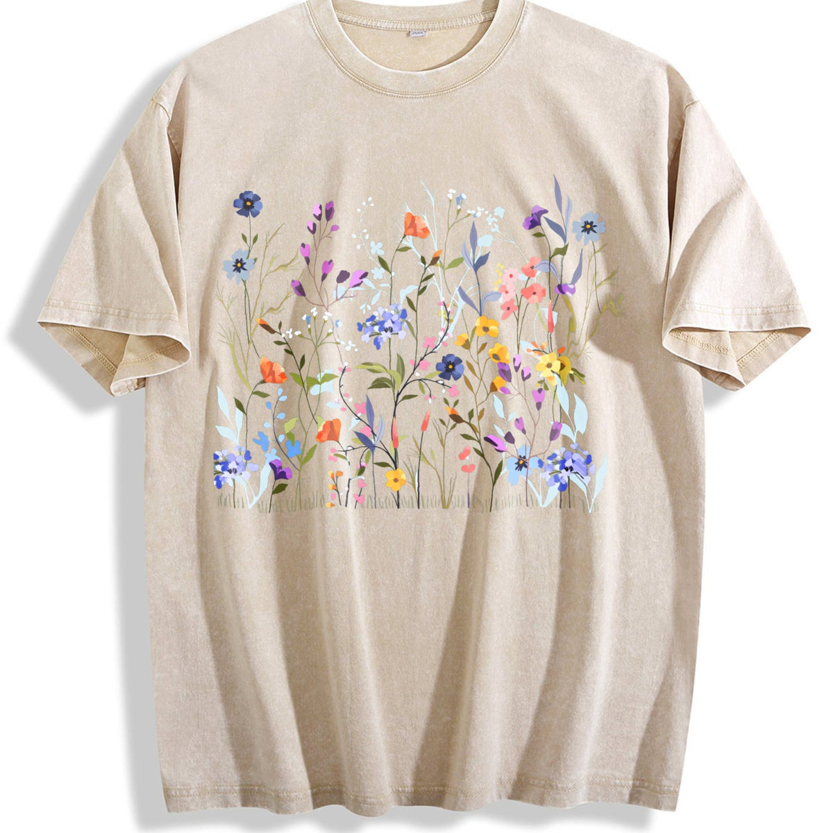 Pressed Flowers Vintage Washed T-Shirt product image 1