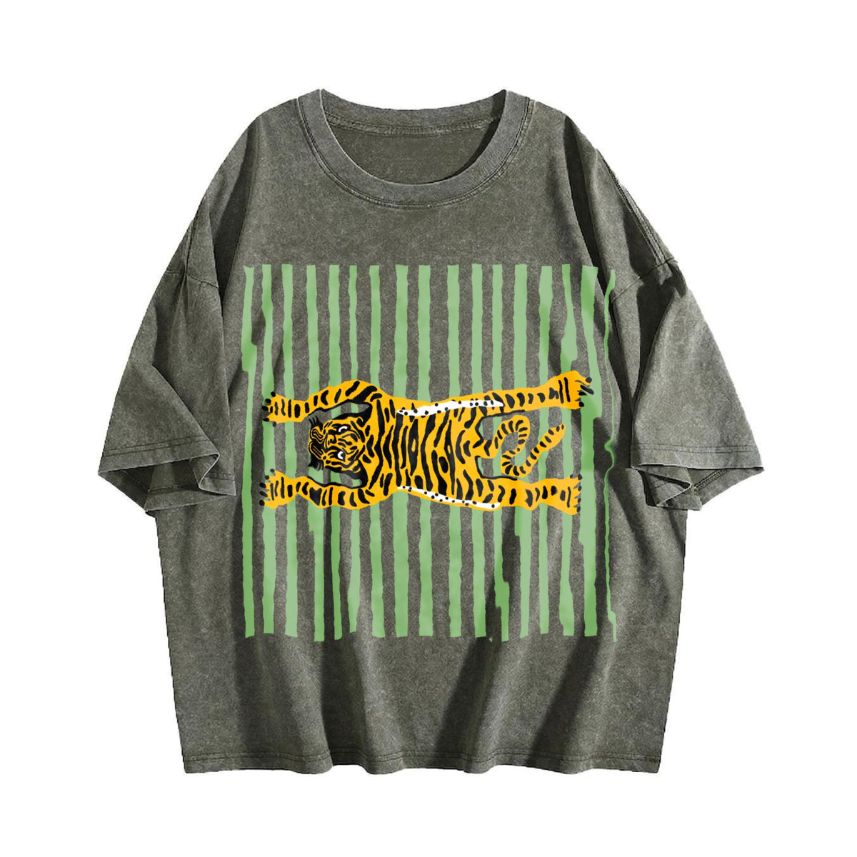 Tiger Beach Towel: Tropical Poolside Blanket Vintage Washed T-Shirt