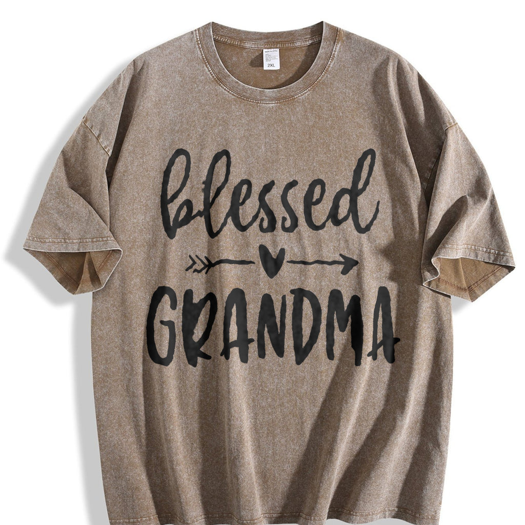 Blessed Grandma - Bella Canvas Vintage Washed T-Shirt product image 3