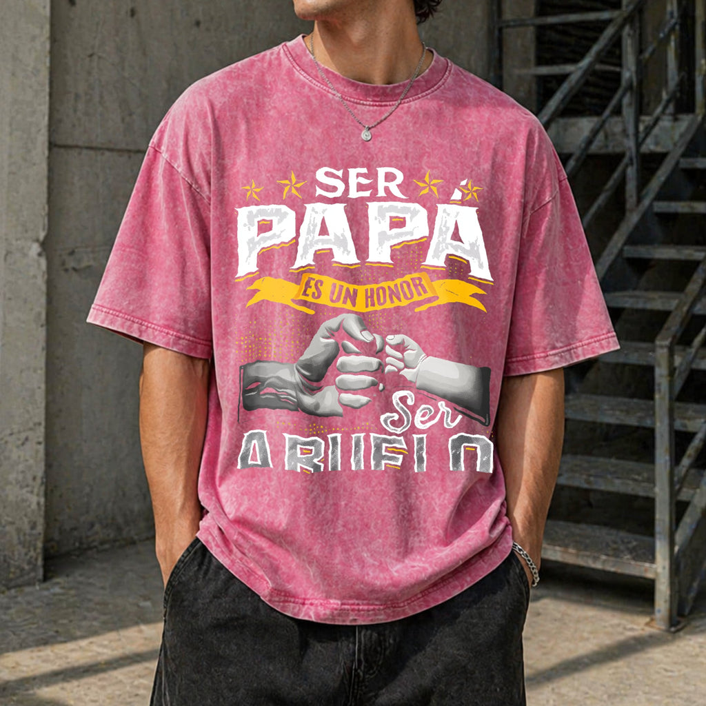 Funny Grandpa Vintage Washed T-Shirt product image 7