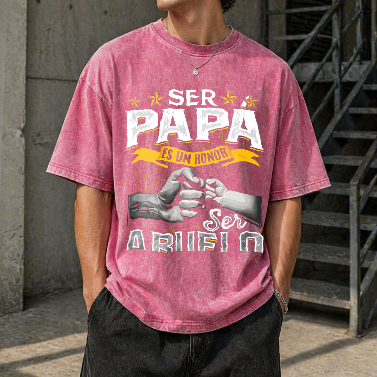 Funny Grandpa Vintage Washed T-Shirt product image 7