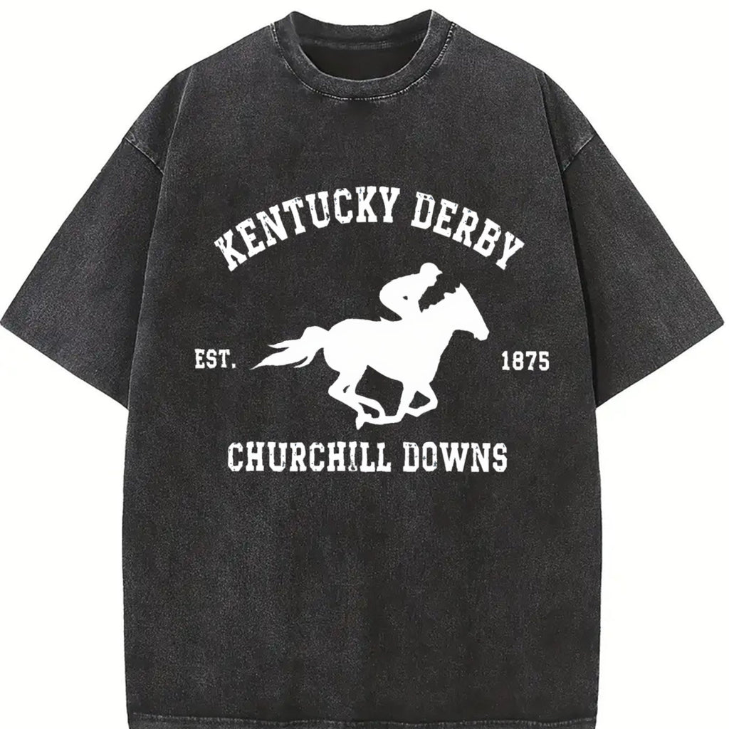 Kentucky Derby Grunge Toddler Vintage Washed T-Shirt product image 2
