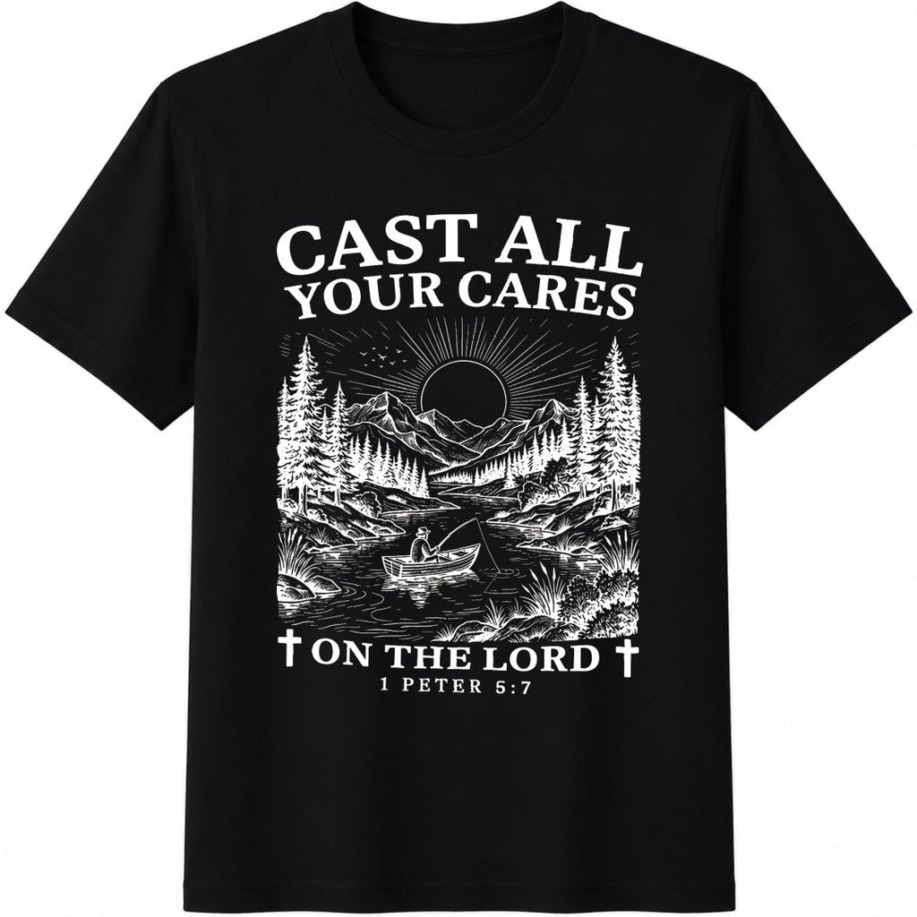 Christian Cast All Your Cares Lord 1 Peter 5:7 Nature River product image 1