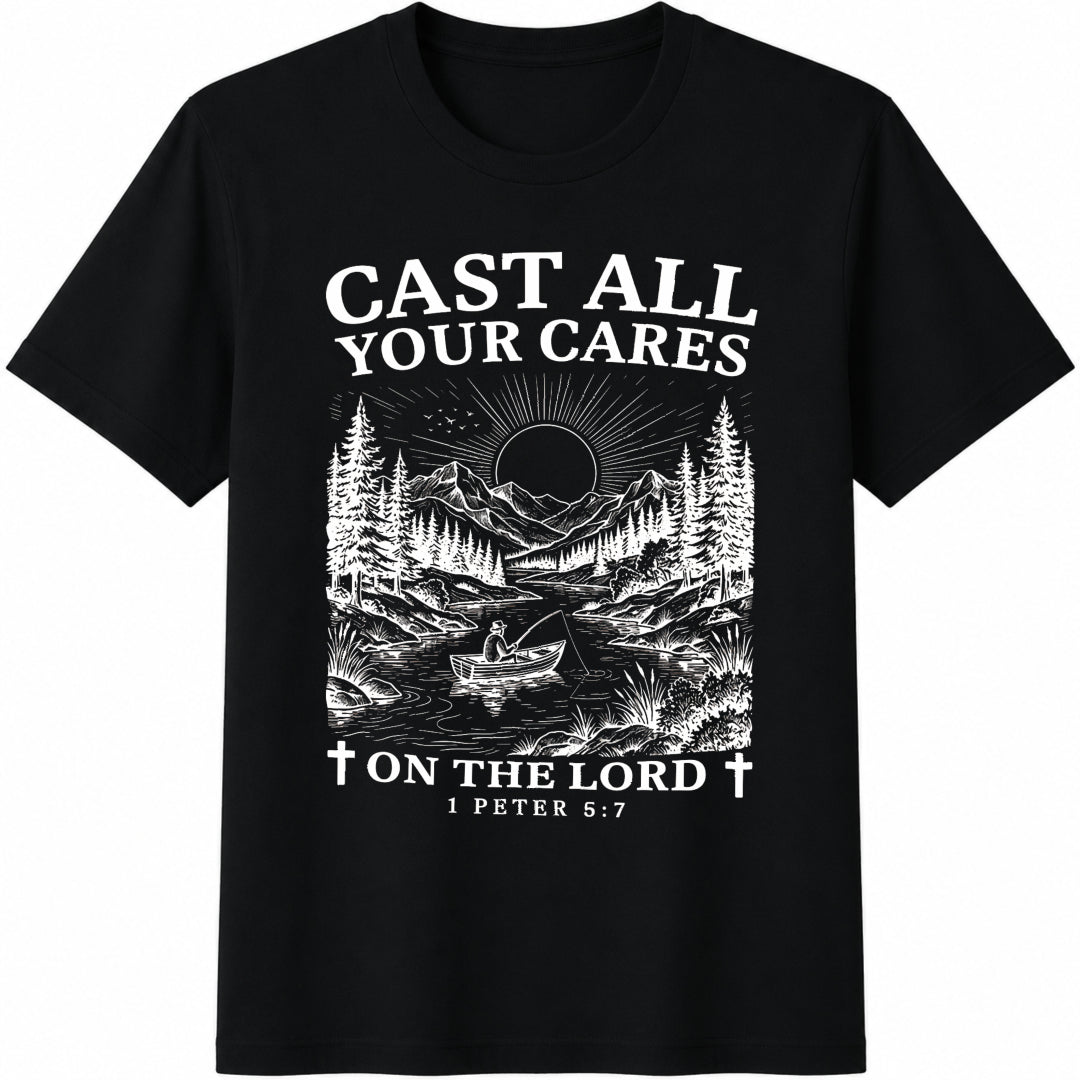 Christian Cast All Your Cares Lord 1 Peter 5:7 Nature River product image 1