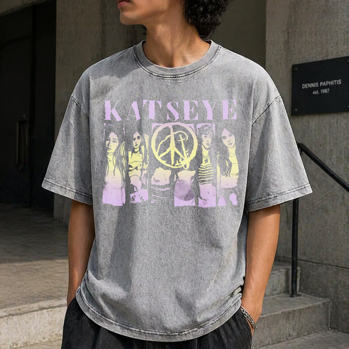 Katseye 2 Sided Vintage Washed T-Shirt product image 12