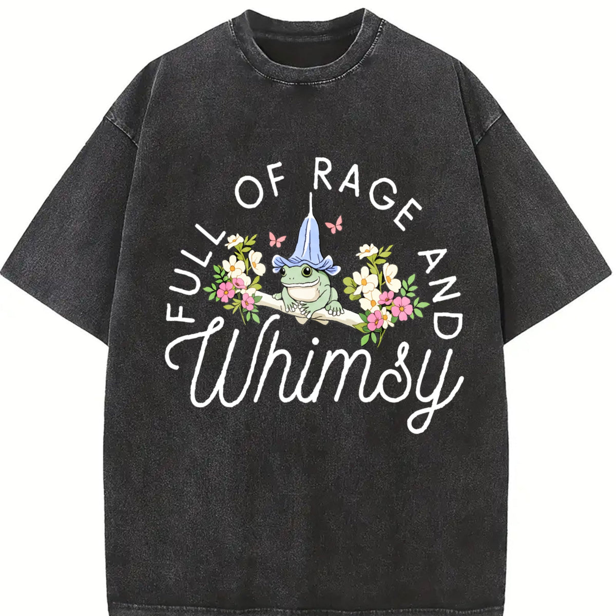 Full of Rage and Whimsy Frog Vintage Washed T-Shirt product image 2
