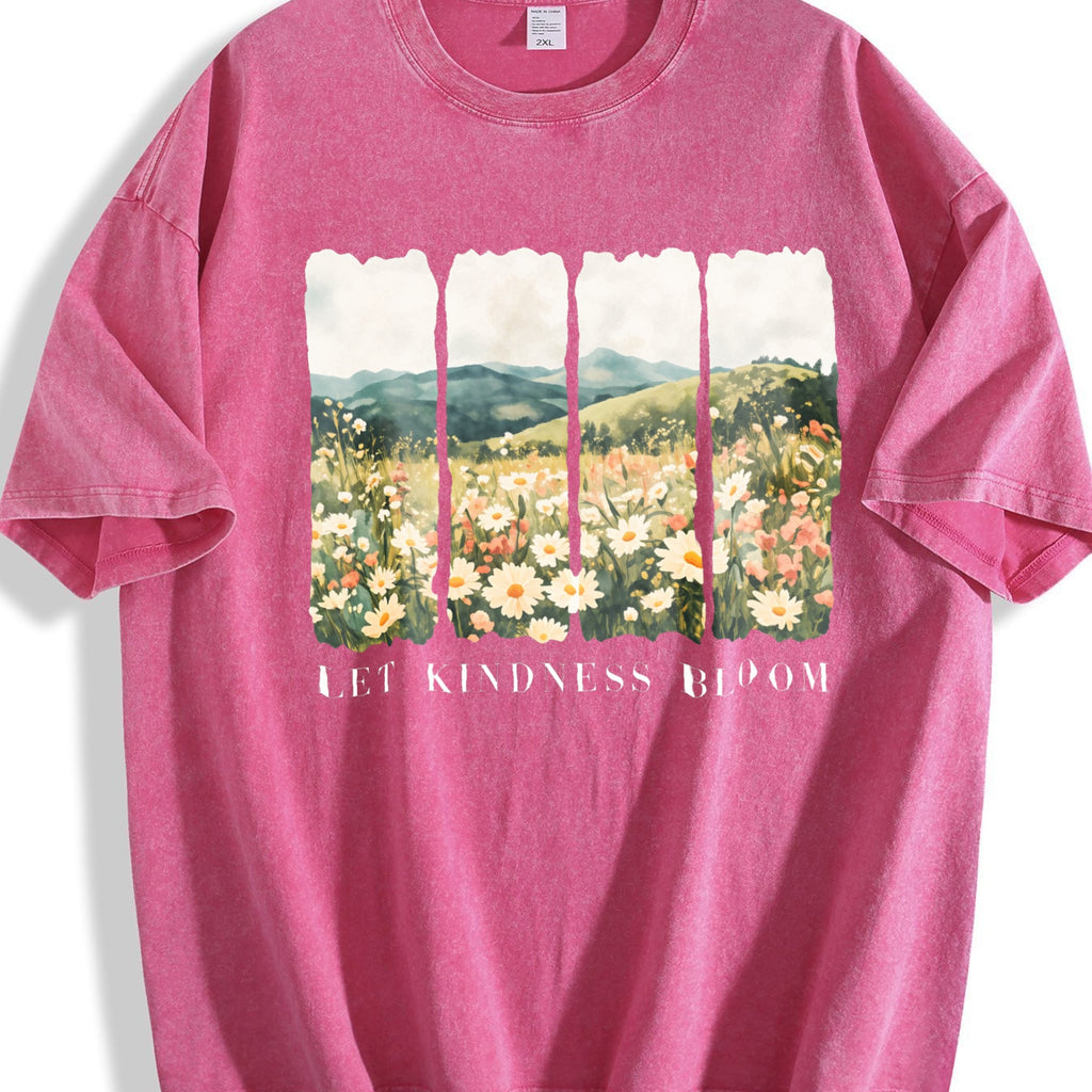 Let Kindness Bloom Vintage Washed T-Shirt product image 7