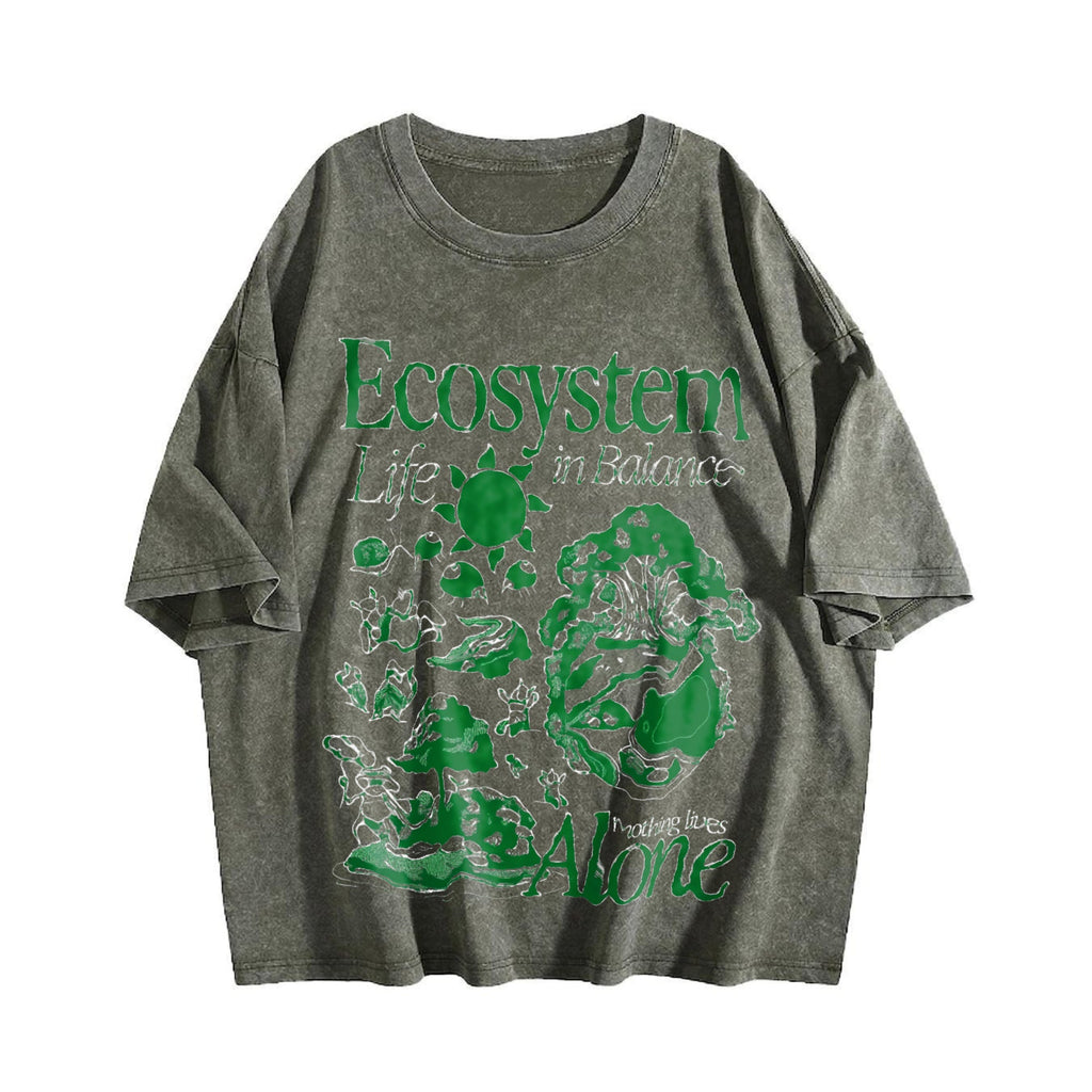 Ecosystem Biology Vintage Washed T-Shirt product image 4