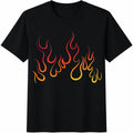 Red Orange Gradient Flame Big Comfy Cotton T-Shirt product image 1