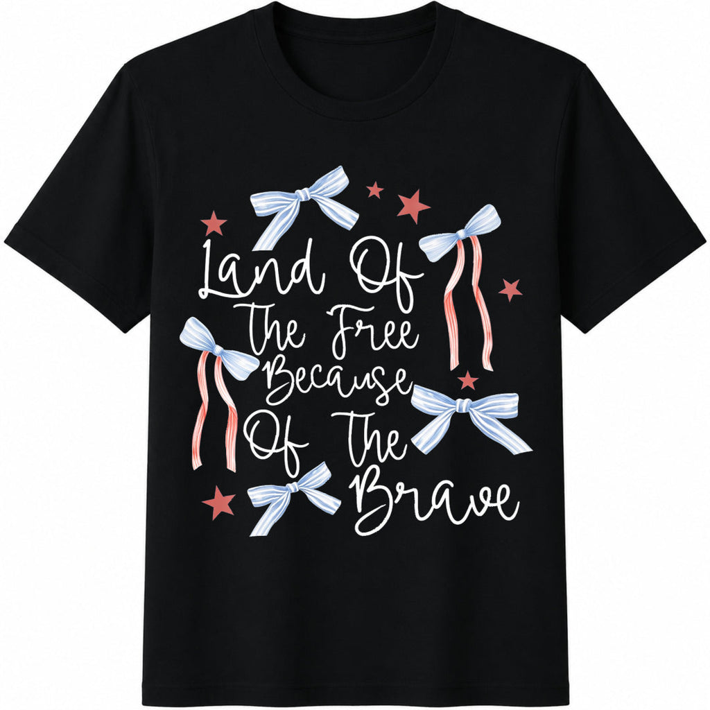 Land Of The Free Because Of Brave Cotton T-Shirt product image 1