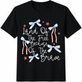 Land Of The Free Because Of Brave Cotton T-Shirt product image 1