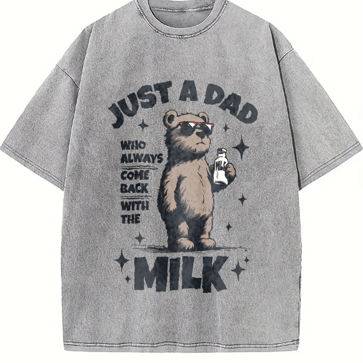 Funny Just A Dad Who Always Come Back With The Milk Vintage product image 5