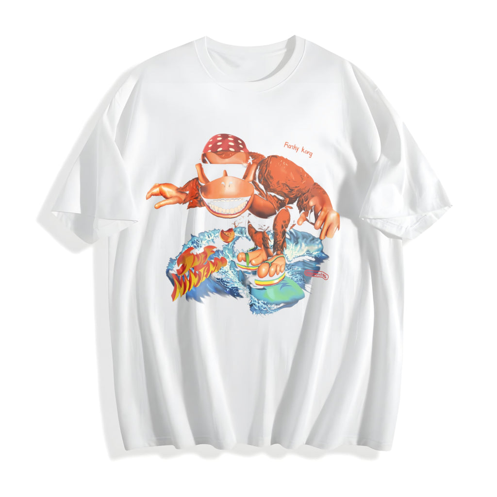 Funky Kong Surf Cotton T-Shirt product image 2