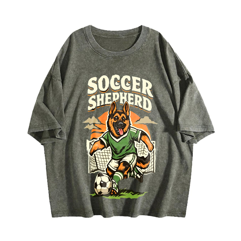 Global Soccer Fan Vintage Washed T-Shirt product image 4