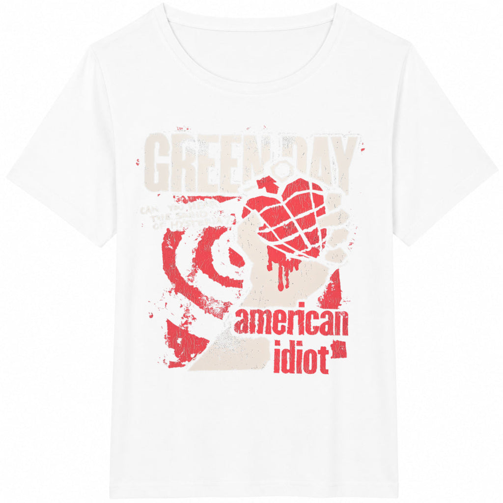 Green American Black Punk Rock Cotton T-Shirt product image 2