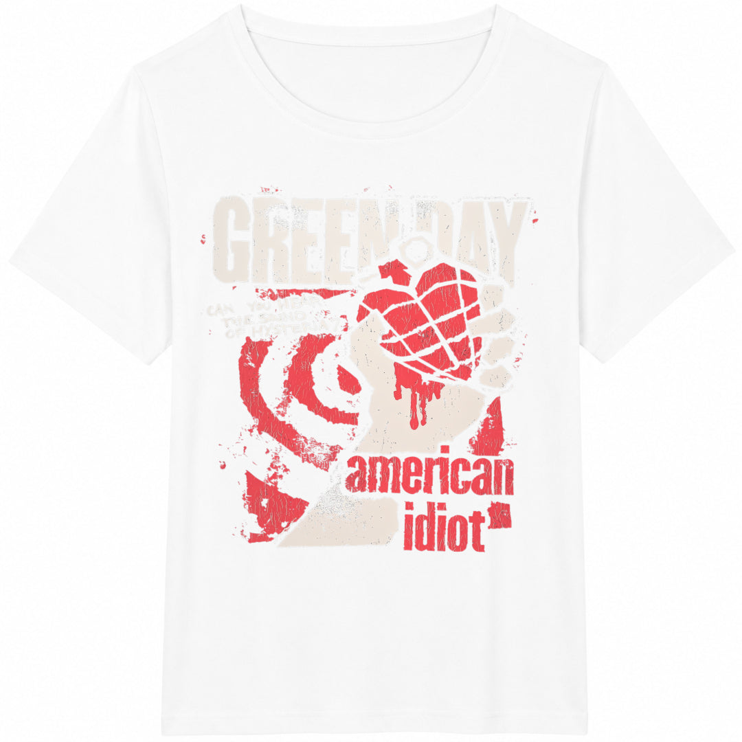 Green American Black Punk Rock Cotton T-Shirt product image 2