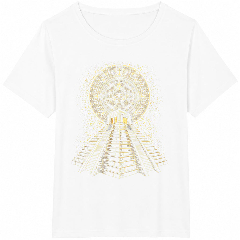 Ancient Sacred Mayan Pyramid Geometry Summer Black Cotton product image 2