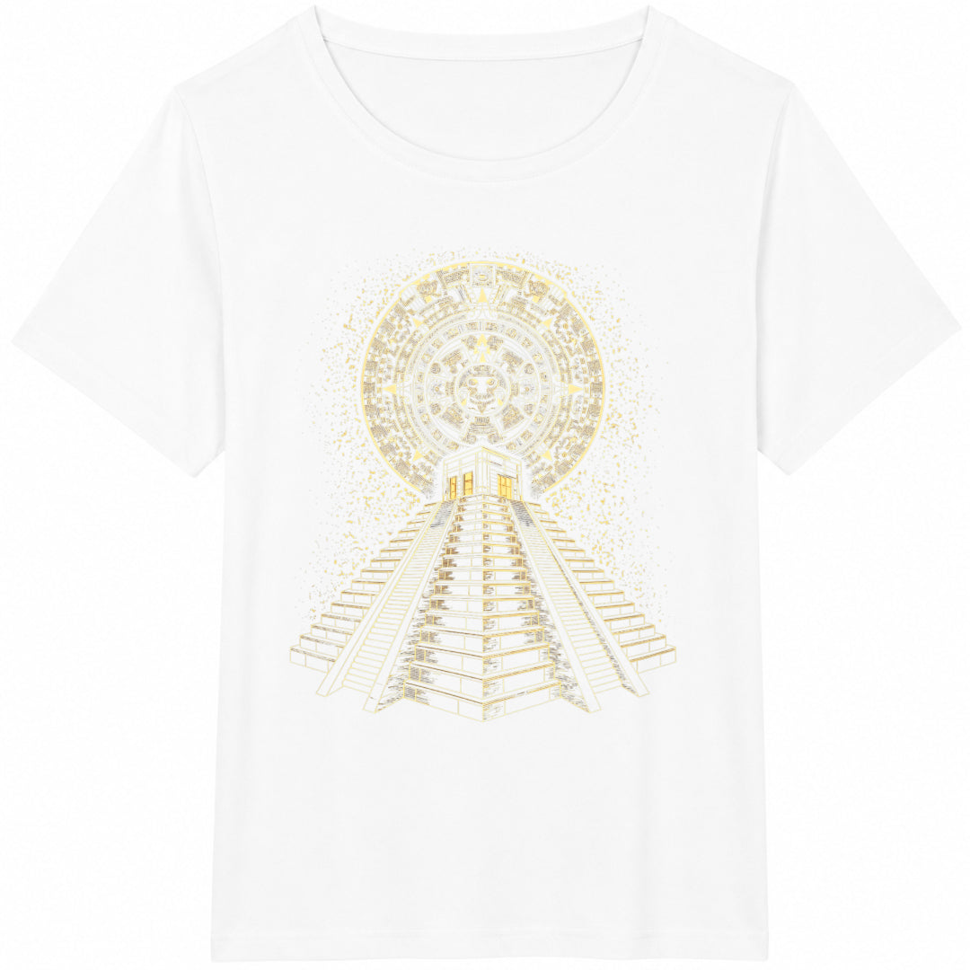 Ancient Sacred Mayan Pyramid Geometry Summer Black Cotton product image 2