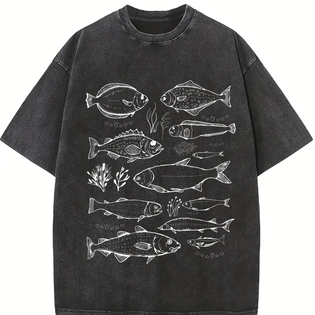 Fish Tattoo Vintage Washed T-Shirt product image 2