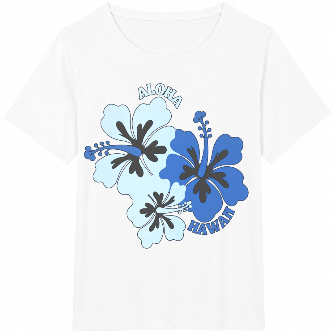 Hibiscus Flower Aloha Hawaii Cotton T-Shirt product image 2