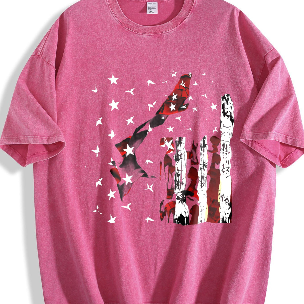 American Flag Vintage Washed T-Shirt product image 7