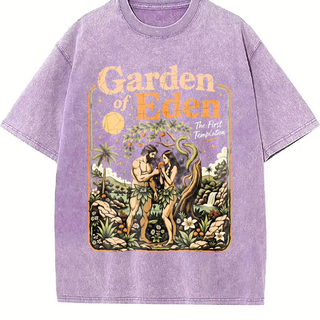 Garden Of Eden Christian Bible Story Adam Eve Vintage product image 6