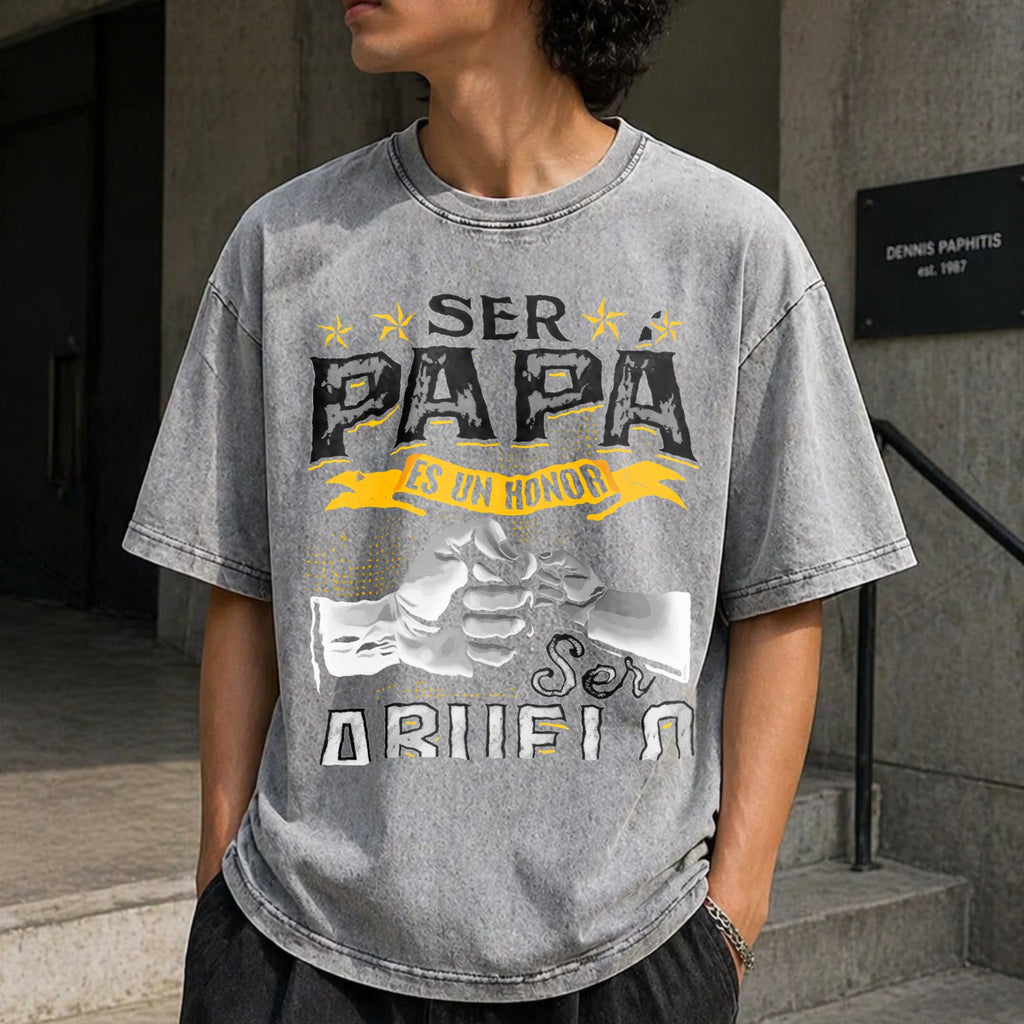 Funny Grandpa Vintage Washed T-Shirt product image 5
