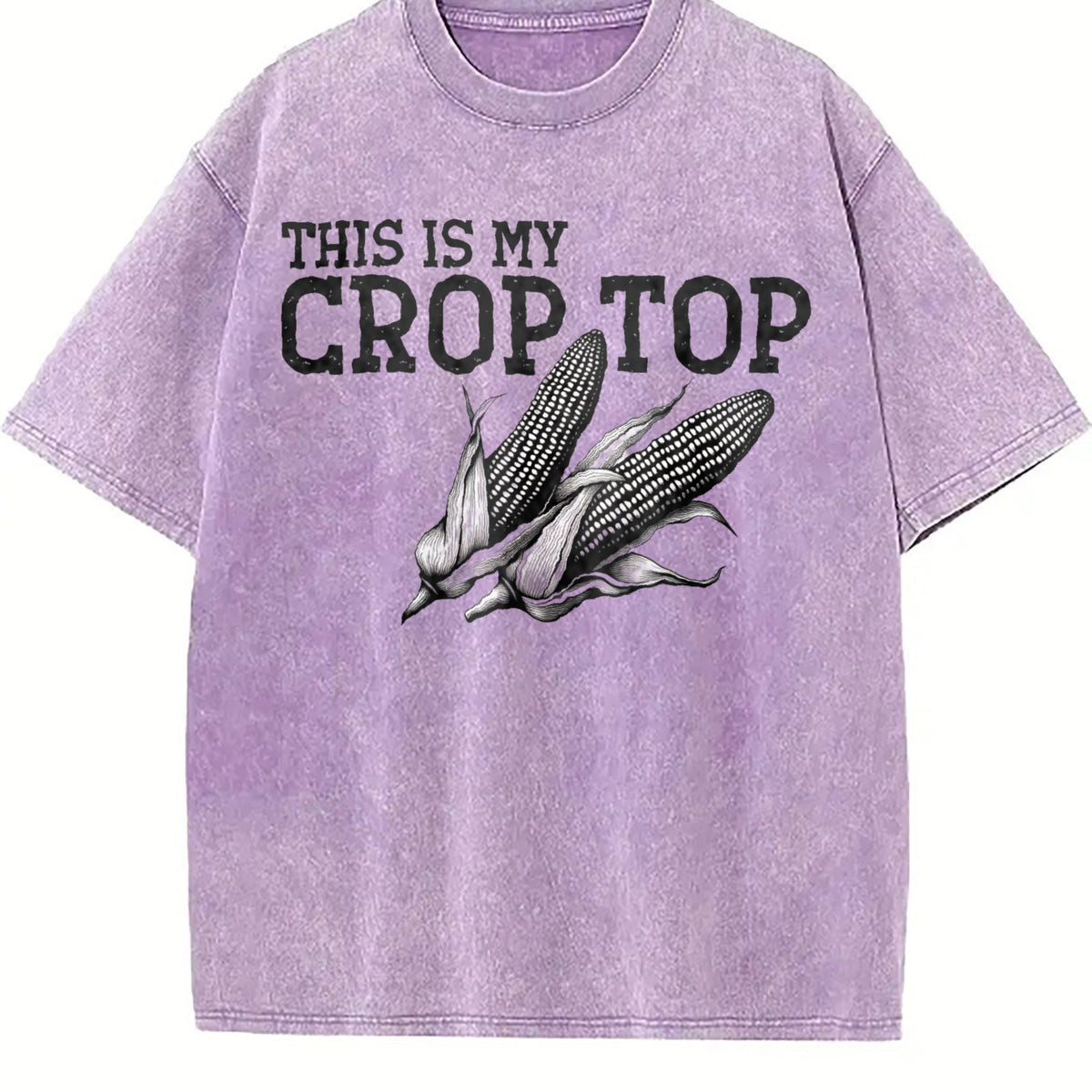 Funny This Is My Crop Vintage Washed T-Shirt product image 6