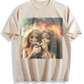 Doll Duo with Flames Vintage Washed T-Shirt product image 1