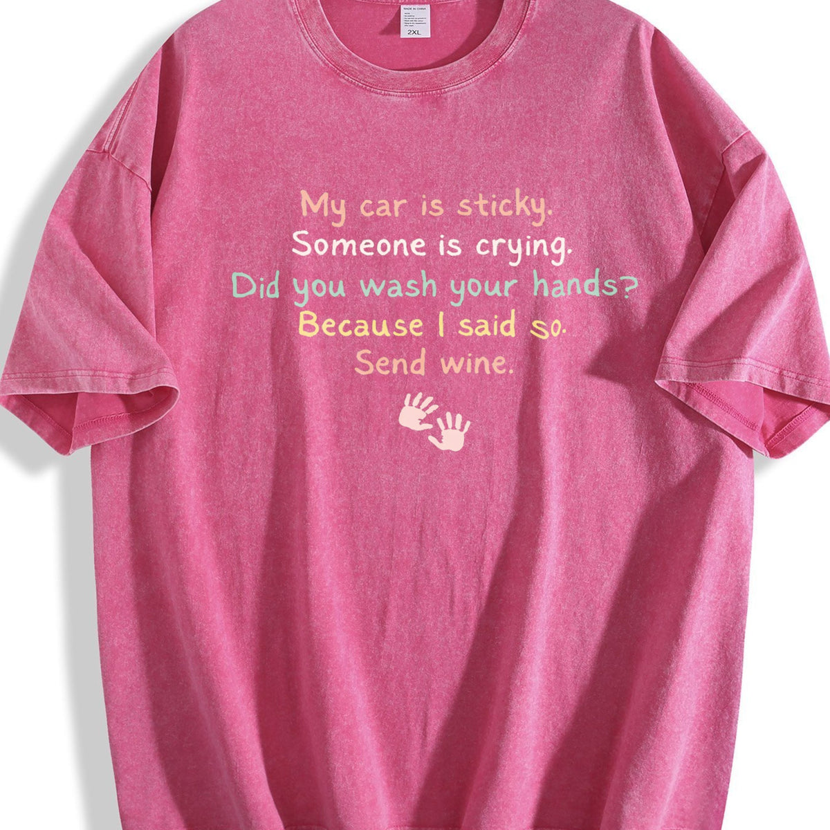 Mom To Young Children Please Send Wine Vintage Washed product image 7