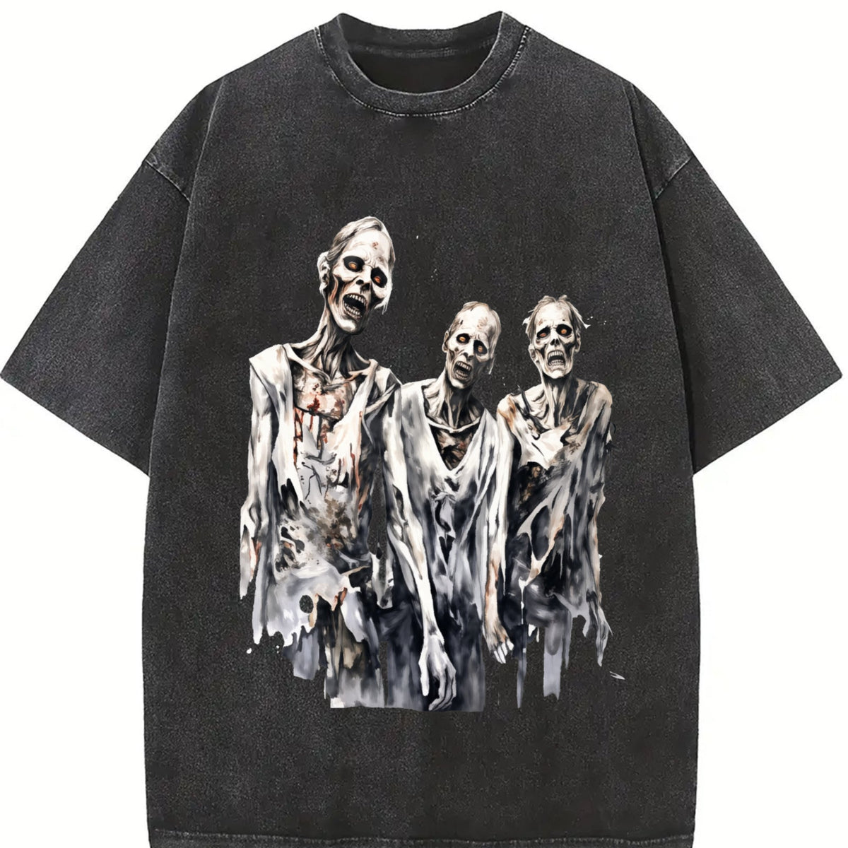 Creepy Zombies 90s Vintage Washed T-Shirt product image 2