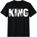 King Chess Letter Cotton T-Shirt product image 1