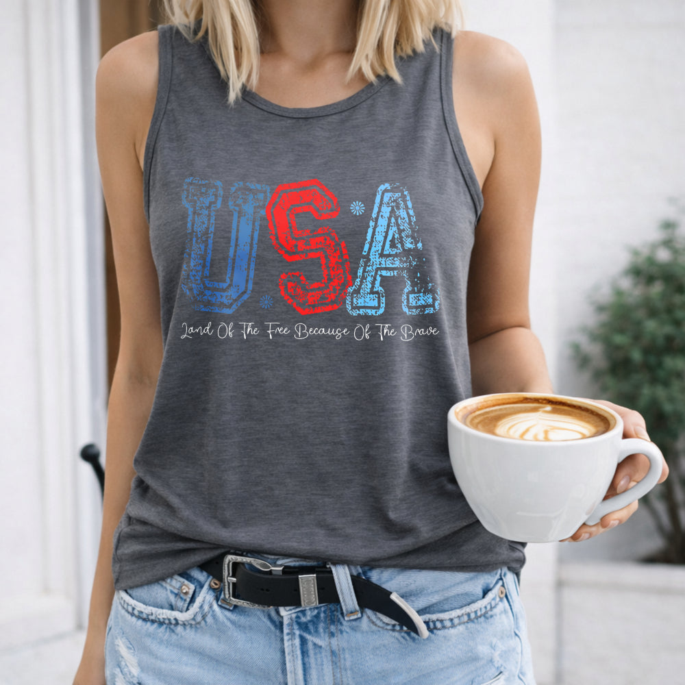 USA Patriotic Women's Tank Top