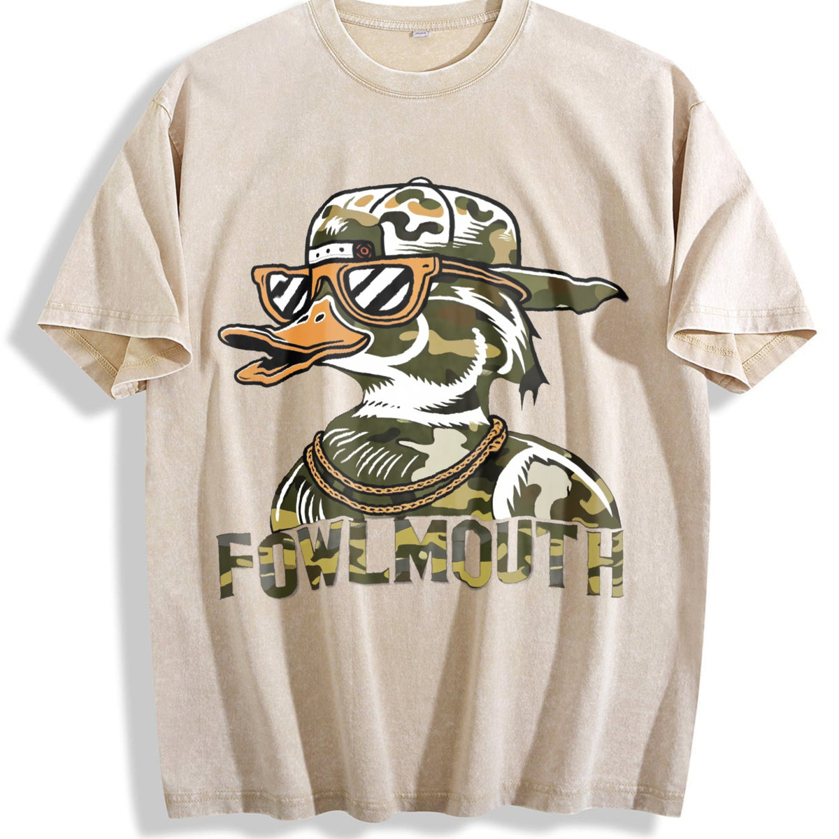 Camo Cool Duck Fowlmouth Muscle Vintage Washed T-Shirt product image 1