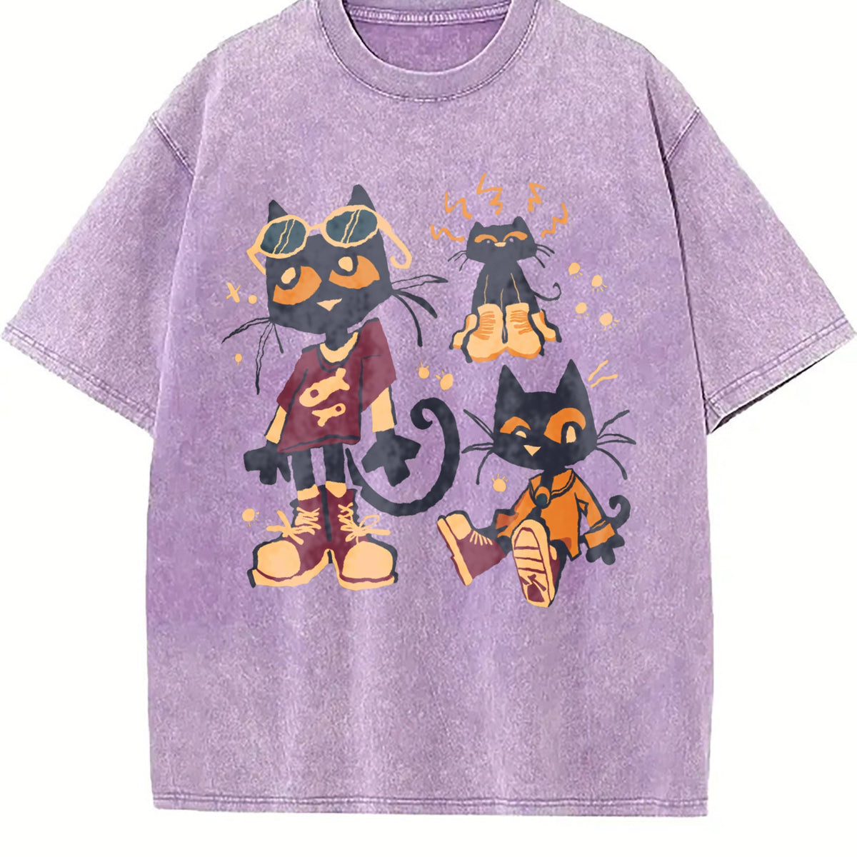 Pete The Cat Cartoon Funny - - S-5xl - & Vintage Washed product image 6