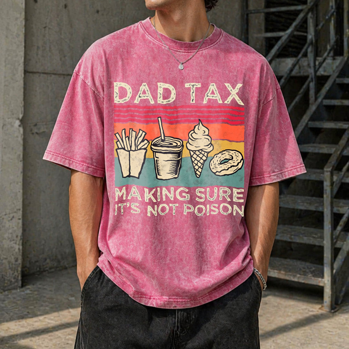 Dad Tax Vintage Washed T-Shirt product image 7
