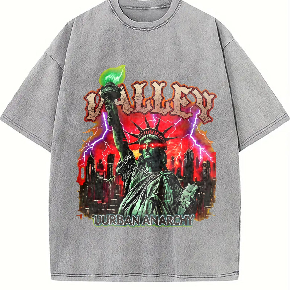 Statue Of Liberty Anarchy Tank Vintage Washed T-Shirt product image 5