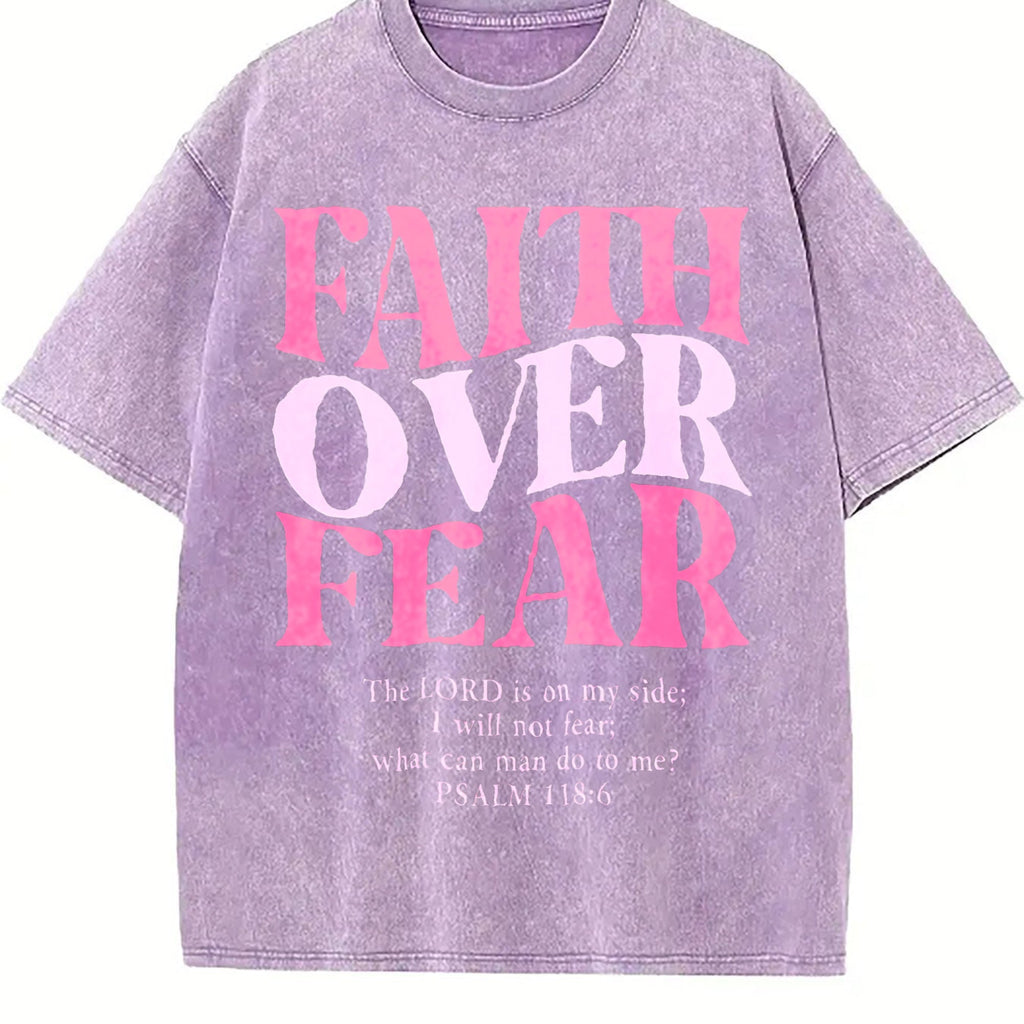 Faith Over Fear - For Lovers - Gym With Bold Slogan Vintage product image 6