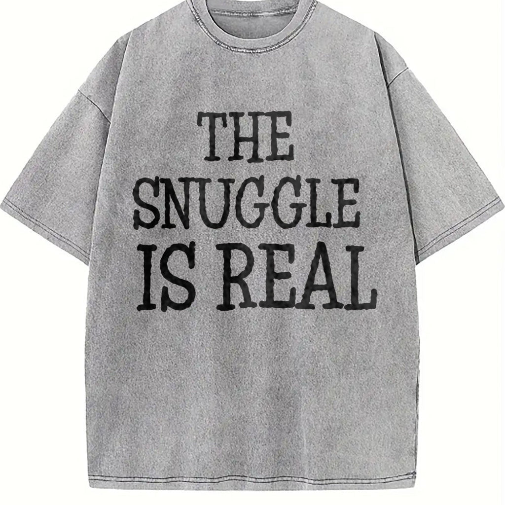 Snuggle Is Real Vintage Washed T-Shirt product image 5