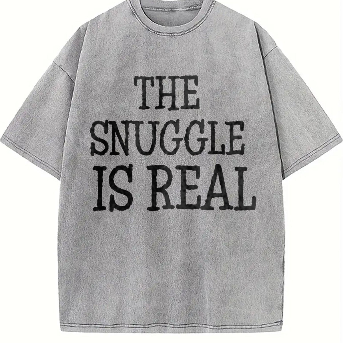 Snuggle Is Real Vintage Washed T-Shirt product image 5